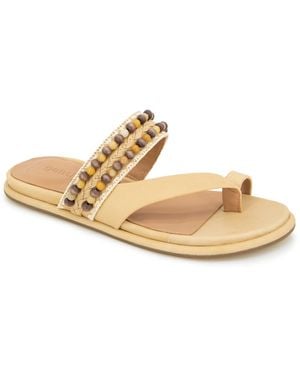 Kenneth Cole Gentle Souls By Lentini Bead Flat Sandal - Metallic