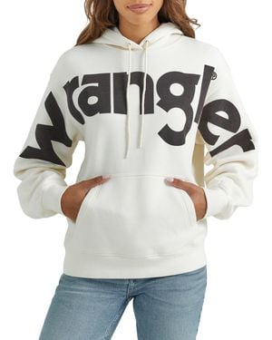 Wrangler Retro Hoodie Sweatshirt - White