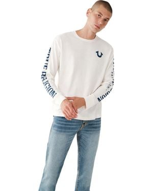 True Religion Relaxed Ls Arch Tee - Blue