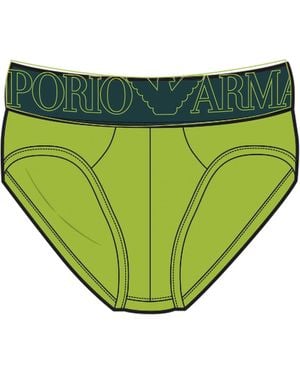Emporio Armani Mega Logo Brief - Green