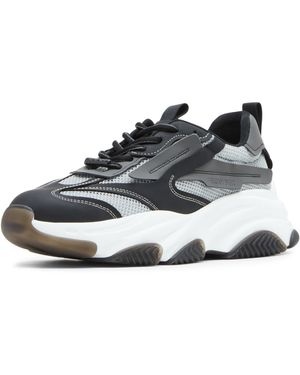 Steve Madden Possess Fashion Lace-up Trainer - White