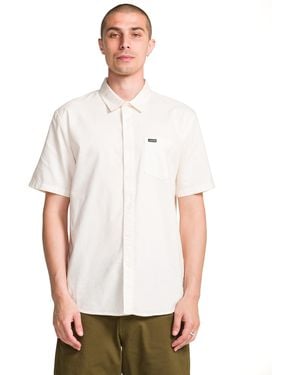 Volcom Orion Short Sleeve Button Down Woven Shirt - White