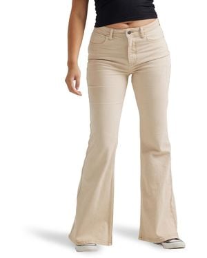 Wrangler High-waisted Fierce Flare Jeans - Natural