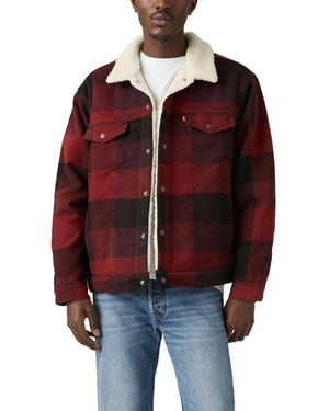 Levi's Relaxed Fit Trucker, - Red