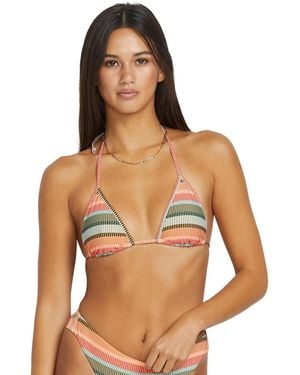 Volcom Sol Song Slide Triangle Bikini Top - Multicolor