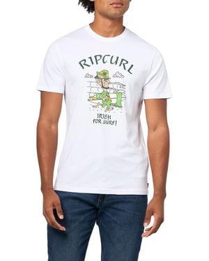 Rip Curl Graphic Short Sleeve Crew Neck T-shirt - White