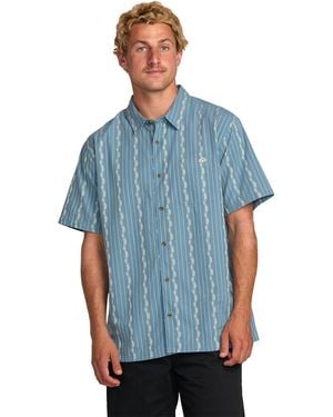 Billabong Klassisches Sundays gewebtes Kurzarmhemd für - Blau