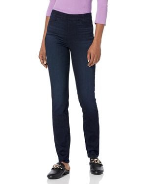 PAIGE Hoxton Ultra Skinny Pull On High Rise In Drama - Blue