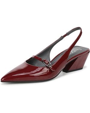 Franco Sarto Galin Pump Dark Red Patent Faux Leather 6 M