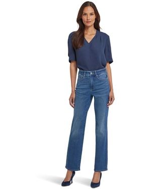 NYDJ Petite High Rise Marilyn - Blue