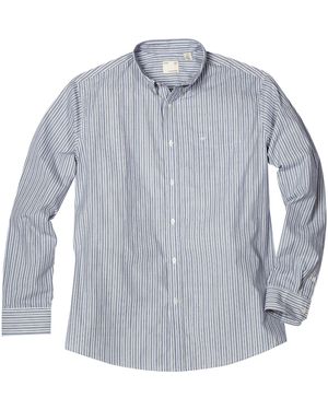 Dockers Big And Tall B&t Ls No Wrinkle Weil Stripe - Blue