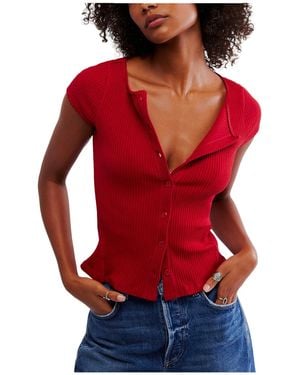 Free People , , Most Wanted Cardi, Red, Large