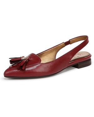 Naturalizer S Juliana Slingback Flats Cranberry Red Leather 7.5 M