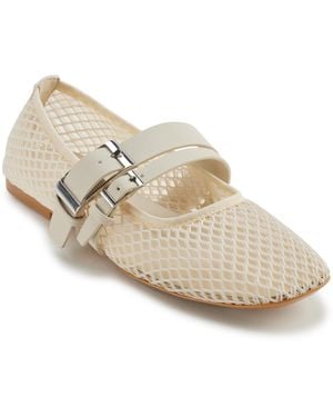 DKNY Everyday Cushioned Insole Dade Mesh-ballet Flat - Natural