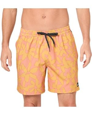 Quiksilver Standard Surfsilk Mix 17 Volley Boardshort Swim Trunk - Orange