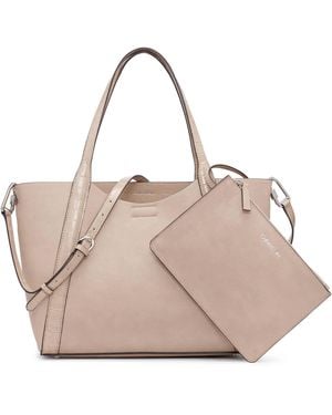 Calvin Klein Masonite North/south Tote - Pink