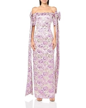 Black Halo Paisley Gown - Pink