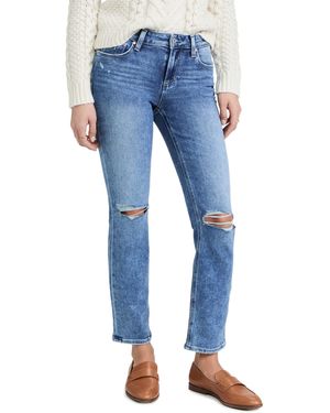 PAIGE Amber Walkabout Destructed Jeans - Blue