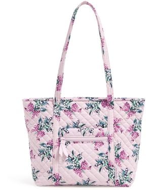 Vera Bradley Cotton Small Tote Bag - Purple