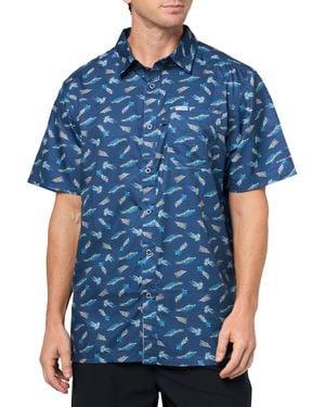 Columbia S Pfg Super Slack Tide Camp Shirt - Blue