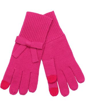 Kate Spade Solid Bow Glove - Pink