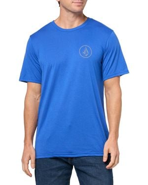 Volcom Stone Tech Short Sleeve Quick Drying Tee - Blue