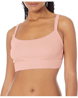 Hanes Eco Luxe Long Line Scoop Crop Dhy201 - Pink