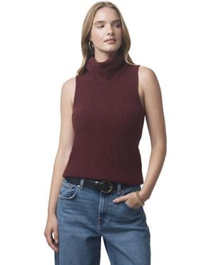 Splendid X @cellajaneblog Turtleneck Tank Sweater - Purple