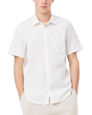 Lacoste Core Regular Fit Short Sleeve Shirt - White