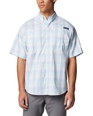 Columbia Super Tamiami Short Sleeve Shirt - Blue