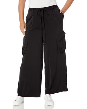 The Drop Black Satin Cargo Pants By @kelclight