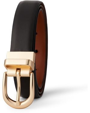 Amazon Essentials Wendbarer Ledergürtel - Braun