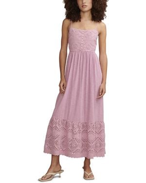 Lucky Brand Cutwork Maxi Dress - Purple