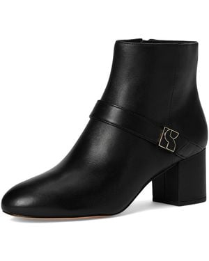 Kate Spade Dakota Zip Up Mid Heeled Bootie - Black