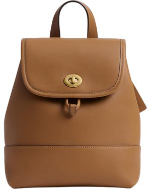 COACH Turnlock Backpack - Brown