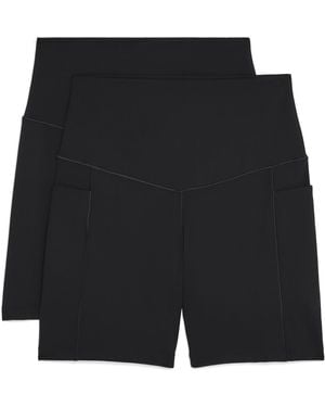 Danskin 2 Pack Motivate Pocket 5" Bike Shorts - Black