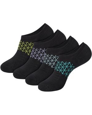 Hanes Absolute Active Super No Show Socks - Black