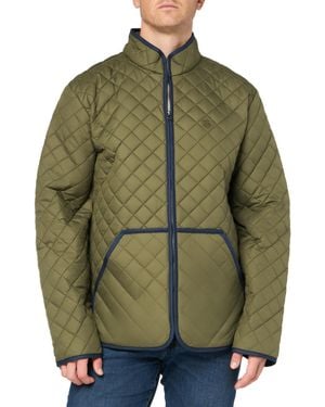 Brooks Brothers Regular Fit Diamond Quilted Liner Jacket - Green