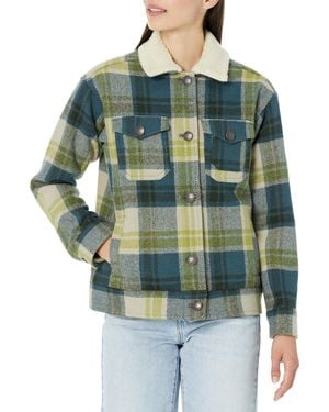 Pendleton Stadium Trucker Wool Coat - Blue