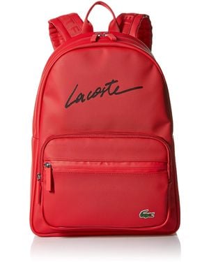 Lacoste L1212 Concept Lettering Backpack - Red