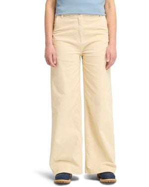 Timberland Corduroy Wide Leg Pants - Natural