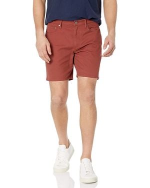 Amazon Essentials Elastische 5-Taschen-Shorts in schmaler Passform mit 18 cm Schrittlänge - Rot