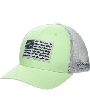 Columbia Pfg Fish Flag Mesh Ball Cap - Green