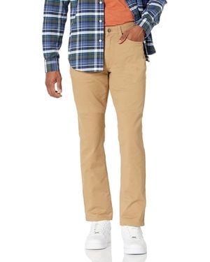Amazon Essentials Pantaloni in Twill Elasticizzati con 5 Tasche Slim Uomo - Blu
