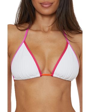 Trina Turk Maori Triangle Bikini Top - White