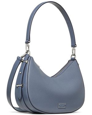 Kate Spade Liv Pebbled Leather Convertible Shoulder Bag - Blue