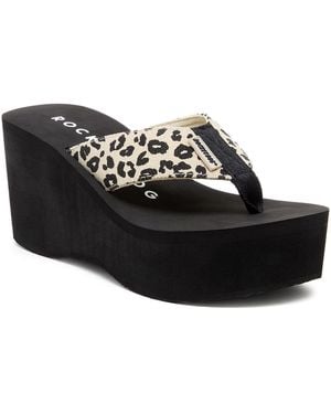 Rocket Dog Crush Comfort Foam Platform Flip Flop Sandal - Black