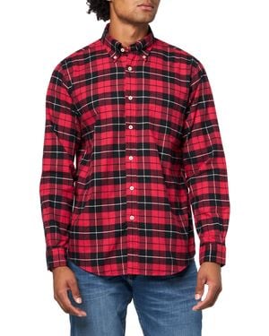 Brooks Brothers Flannel Long Sleeve Sport Shirt - Red