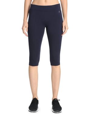 Danskin Womens Plus Size Sleek Fit Yoga Crop Pants - Blue