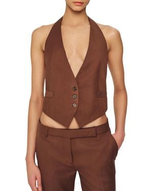 Ronny Kobo Top, Ford Vest, Brown, Medium